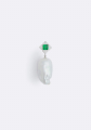 PRAWN Family Baroque Pearl Green-Zirconia Earring