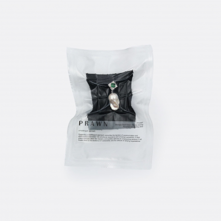 PRAWN Family Baroque Pearl Green-Zirconia Ørering PRAWN Family Baroque Pearl Green-Zirconia Ørering