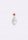 PRAWN Family Baroque Pearl Red-Zirconia Earring