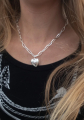 PRAWN Family Heart Necklace