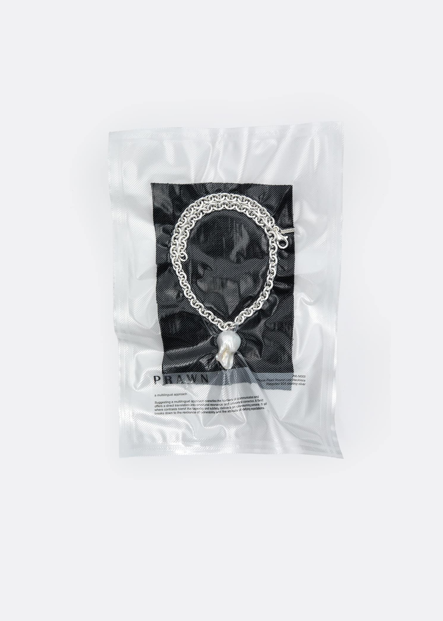 PRAWN Family Baroque Pearl Round Link Halskæde