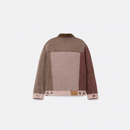 KidSuper Patchwork Face Colorblocked Twill Jacket KidSuper Patchwork Face Colorblocked Twill Jacket