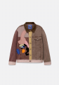 KidSuper Patchwork Face Colorblocked Twill Jakke KidSuper Patchwork Face Colorblocked Twill Jakke