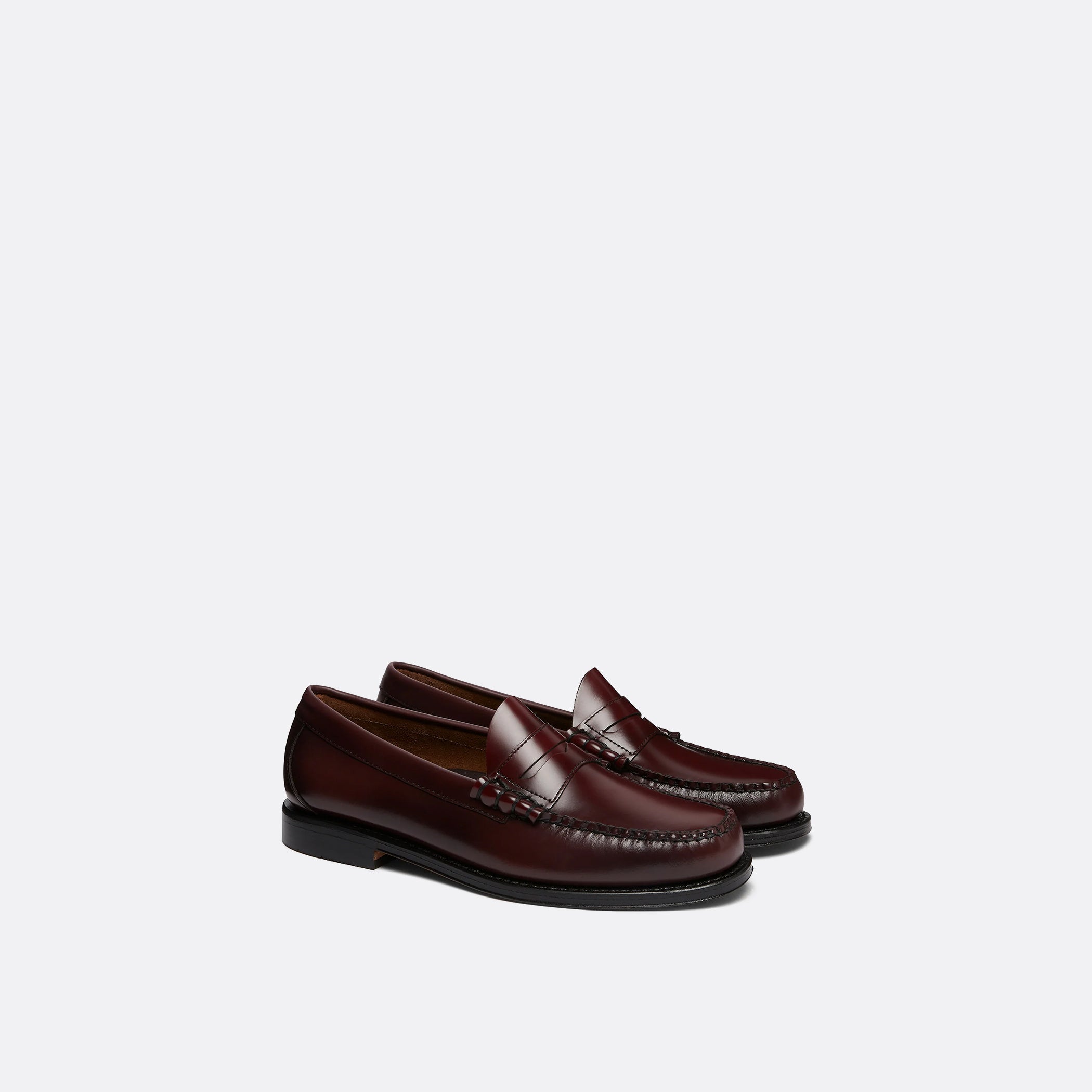 G.H Bass Weejuns Larson Penny Loafers in Wine Leather
