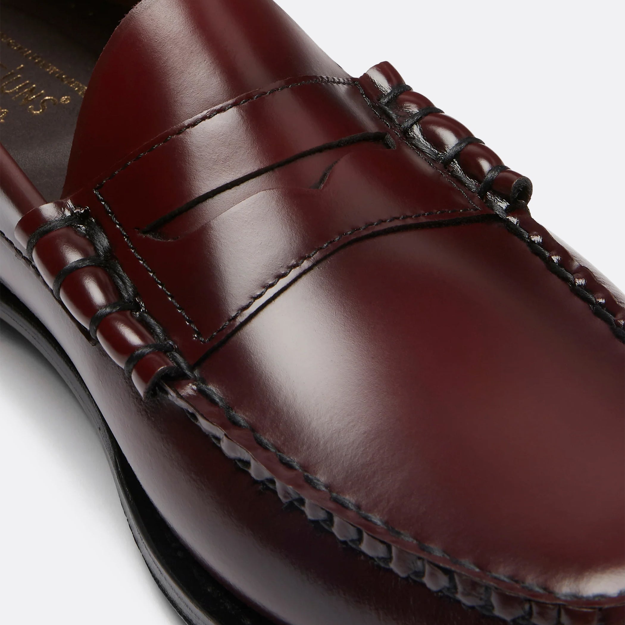 G.H Bass Weejuns Larson Penny Loafers in Wine Leather