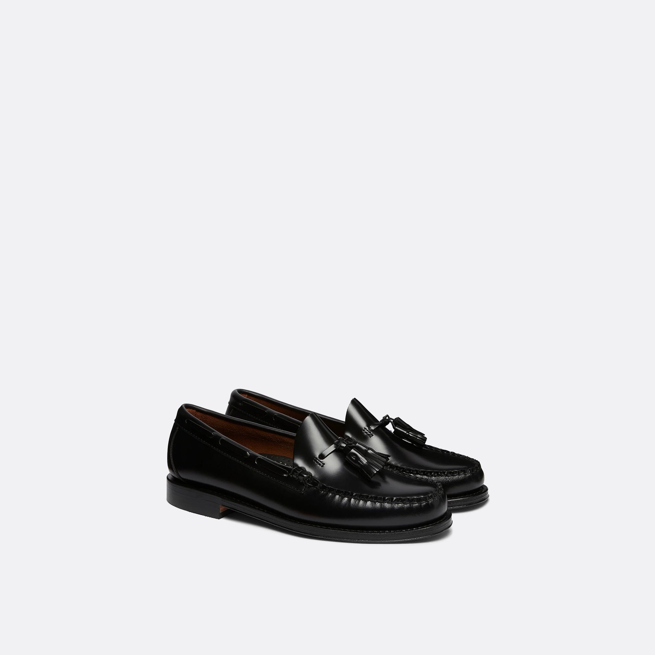 G.H Bass Weejuns Larkin Tassel Loafers in Black Leather