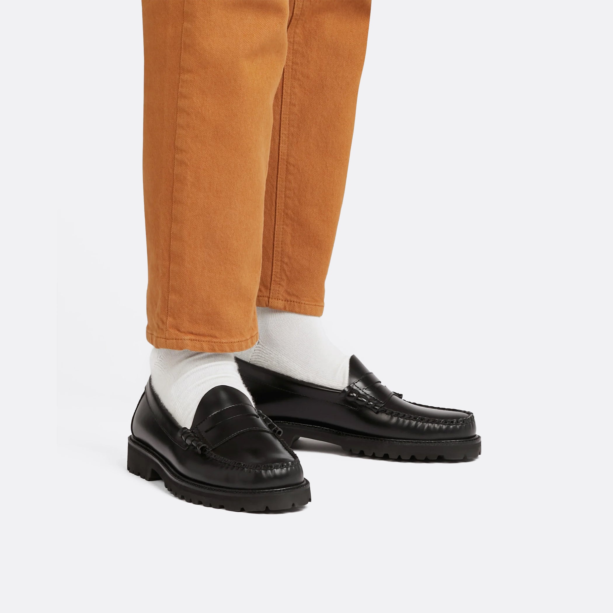 G.H Bass Weejuns 90s Larson Penny Loafers in Black Leather