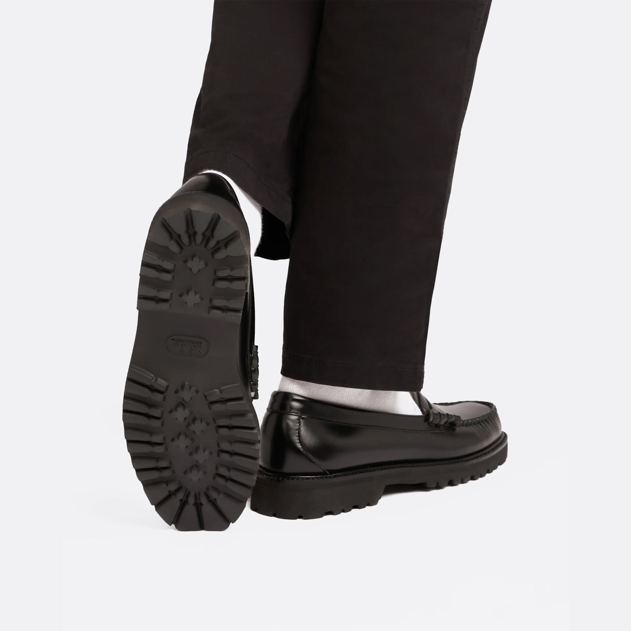 G.H Bass Weejuns 90s Larson Penny Loafers in Black Leather