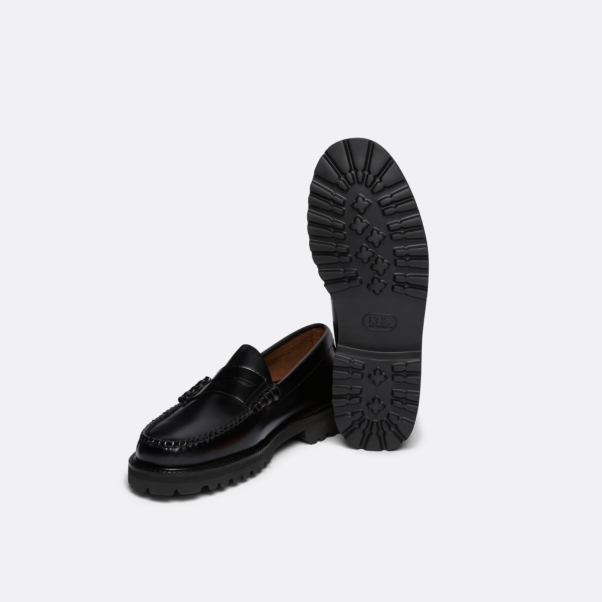 G.H Bass Weejuns 90s Larson Penny Loafers in Black Leather