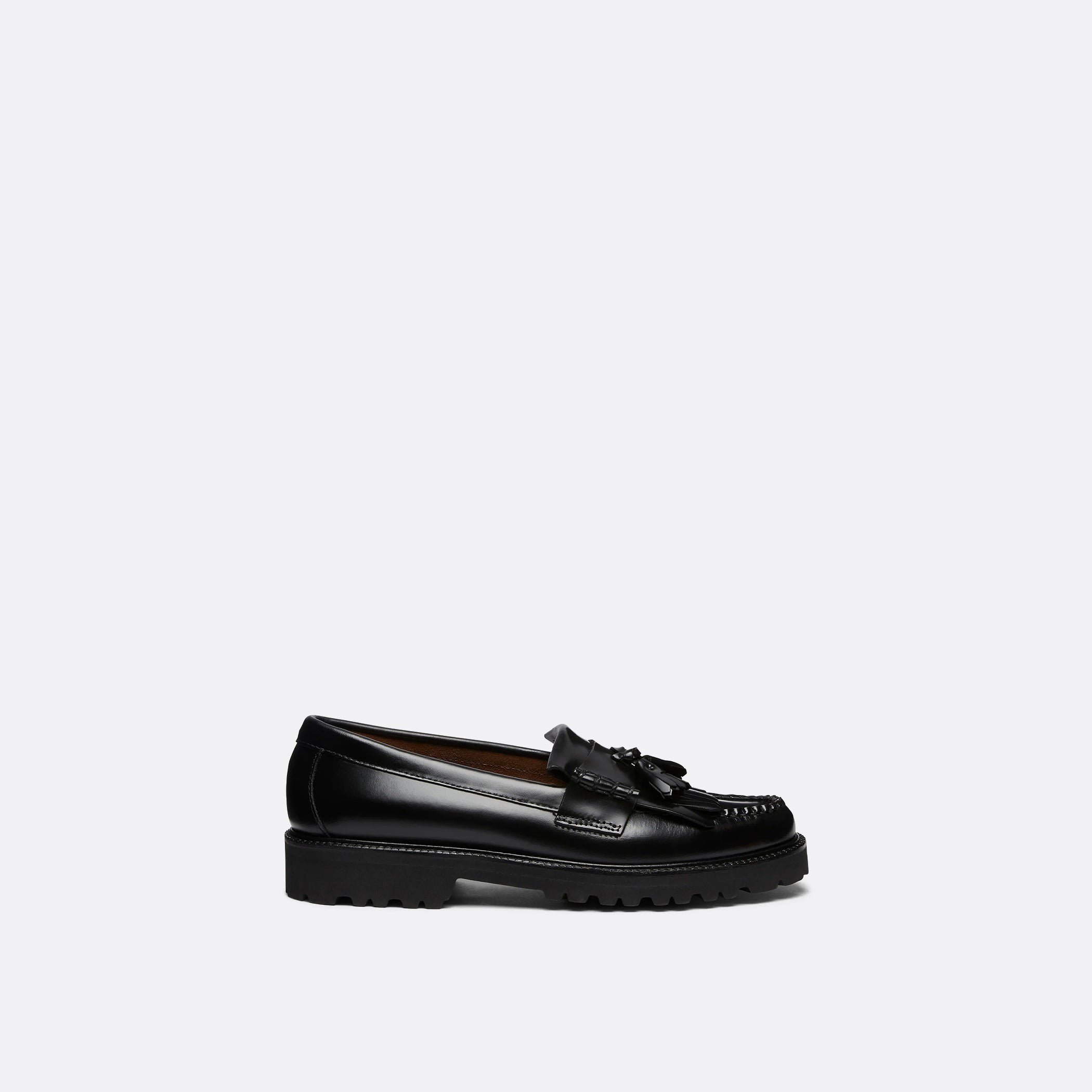 G.H Bass Weejuns 90s Layton II Kiltie Loafers in Black Leather
