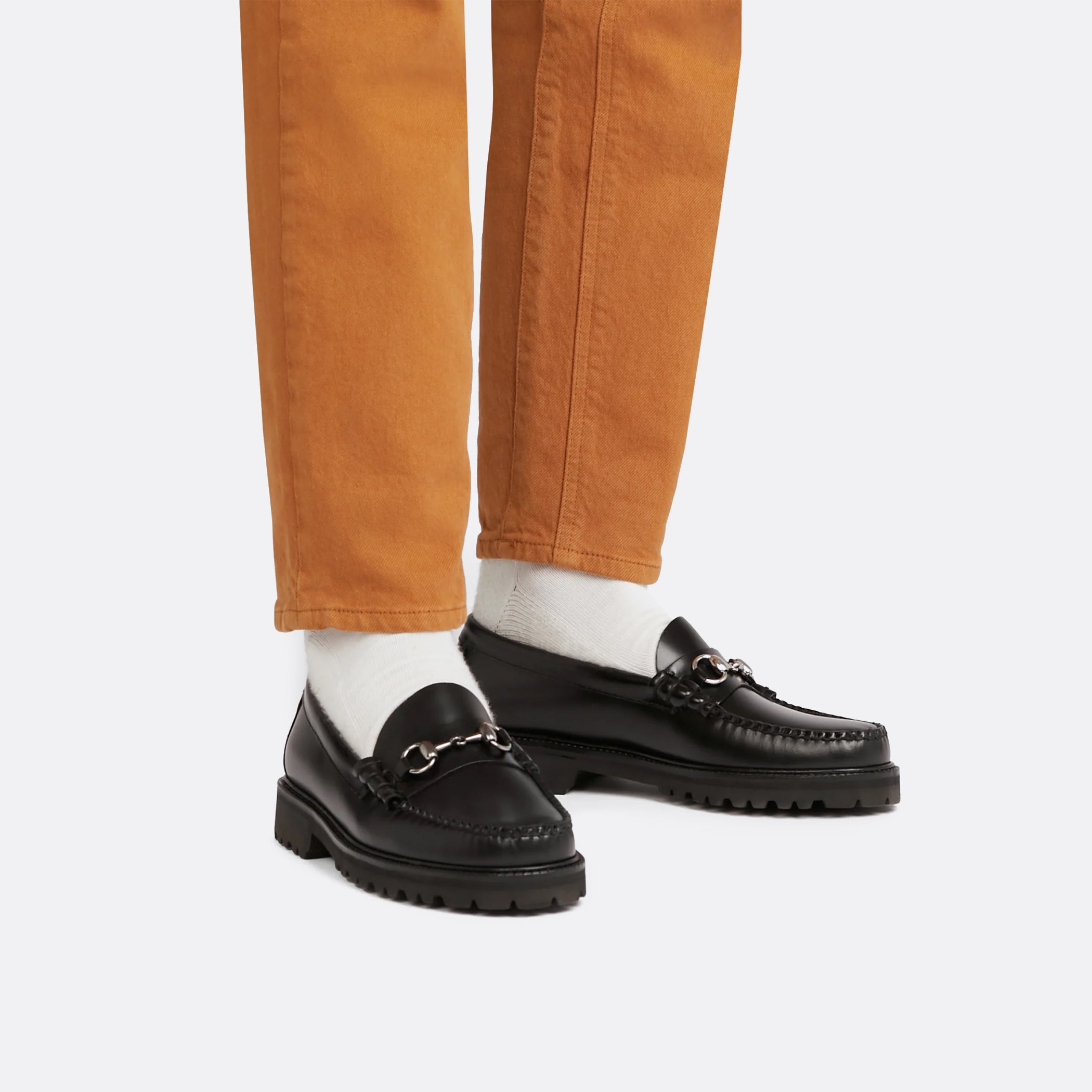 G.H Bass Weejuns Larson Penny Loafers in Black Leather