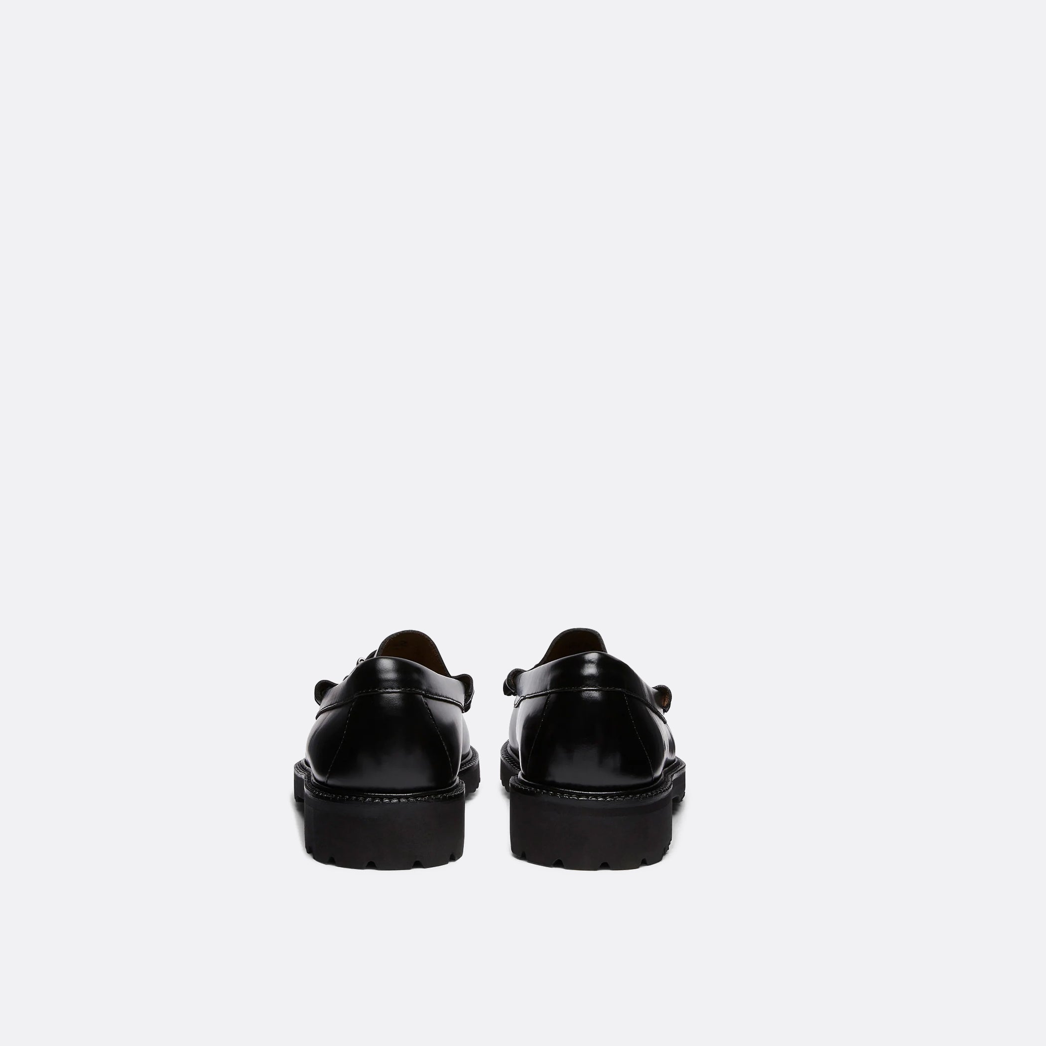 G.H Bass Weejuns Larson Penny Loafers in Black Leather