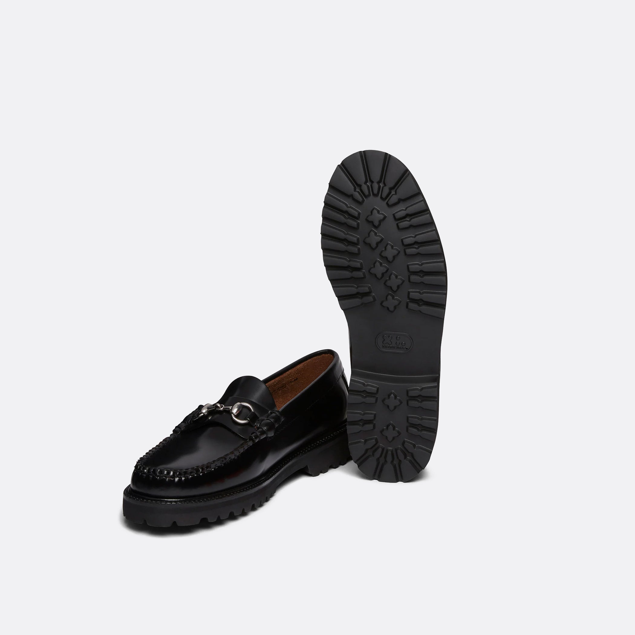 G.H Bass Weejuns Larson Penny Loafers in Black Leather