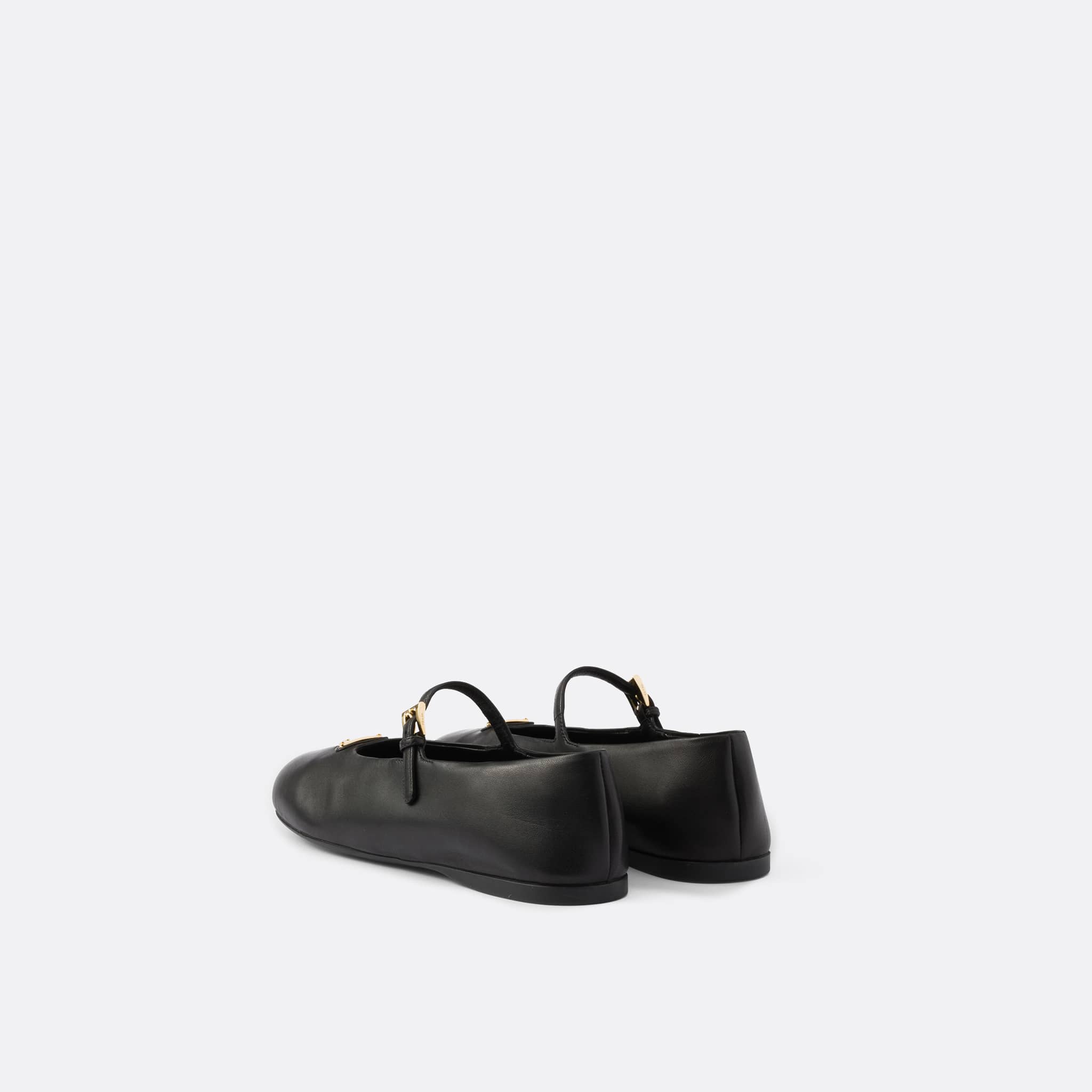 Nappa Leather Ballerinas from Prada in Black