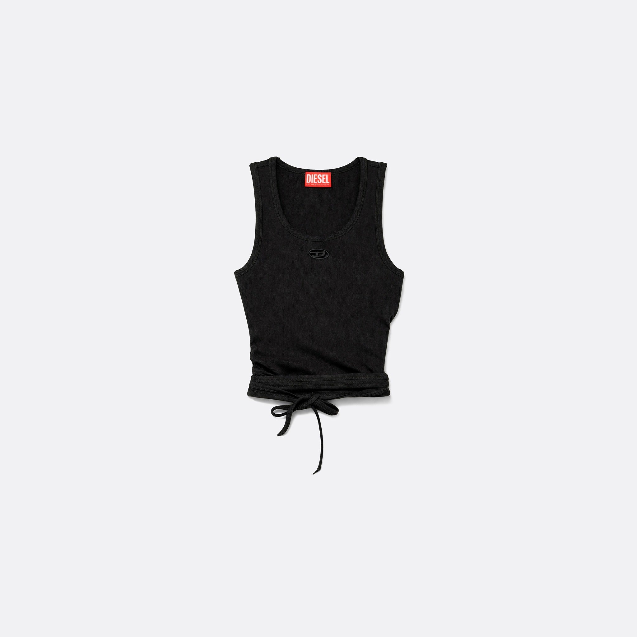 Tie-detail Tank Top by Diesel in Black