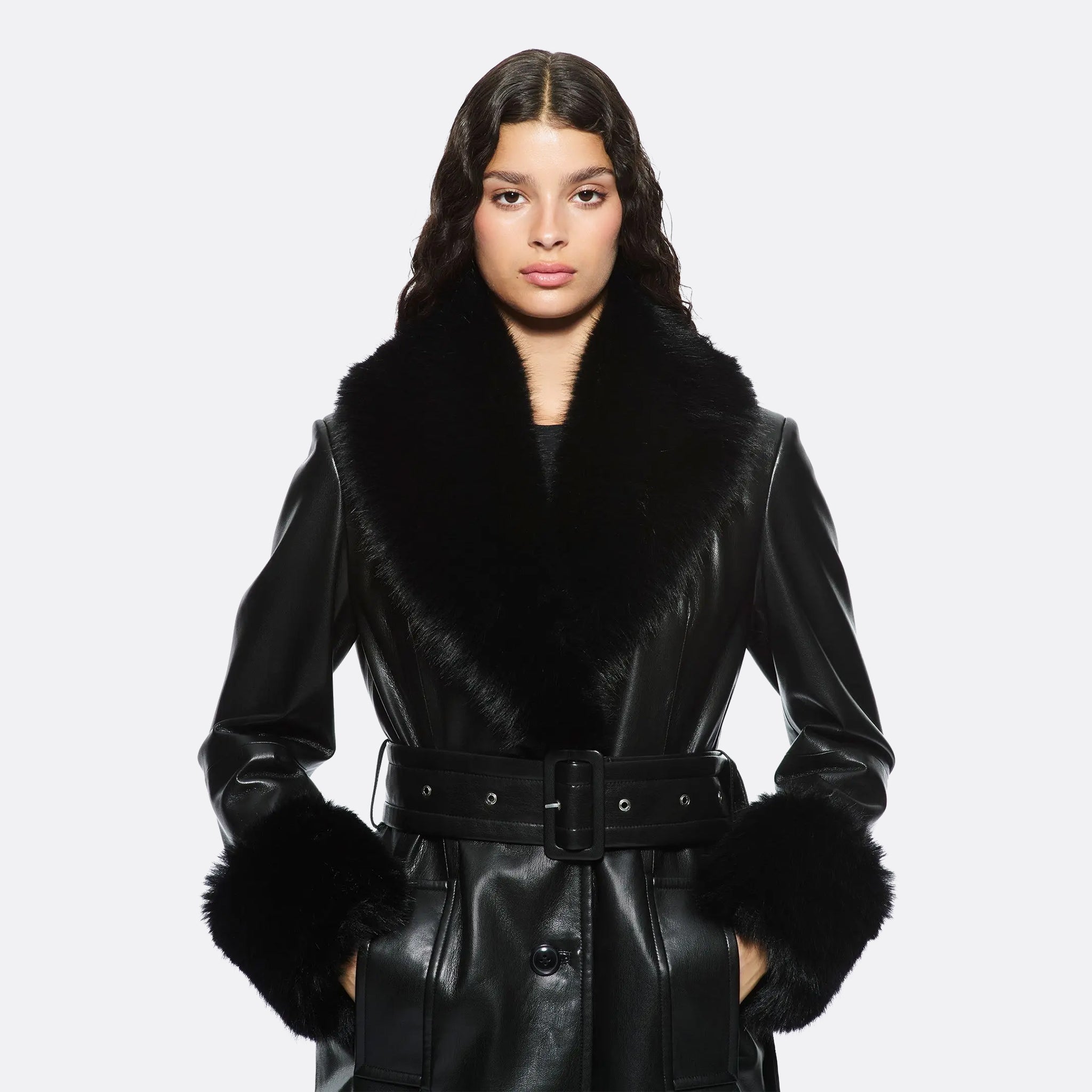  STAND STUDIO Estella Coat in Black