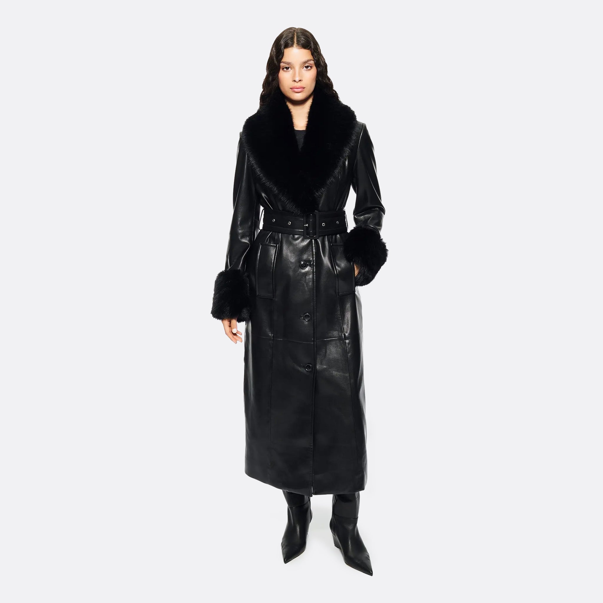  STAND STUDIO Estella Coat in Black