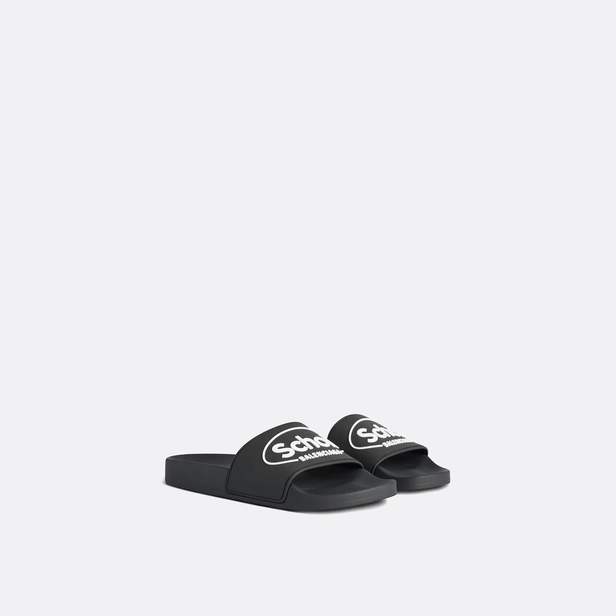 The Logo Rubber Sandals from the Balenciaga x Scholl