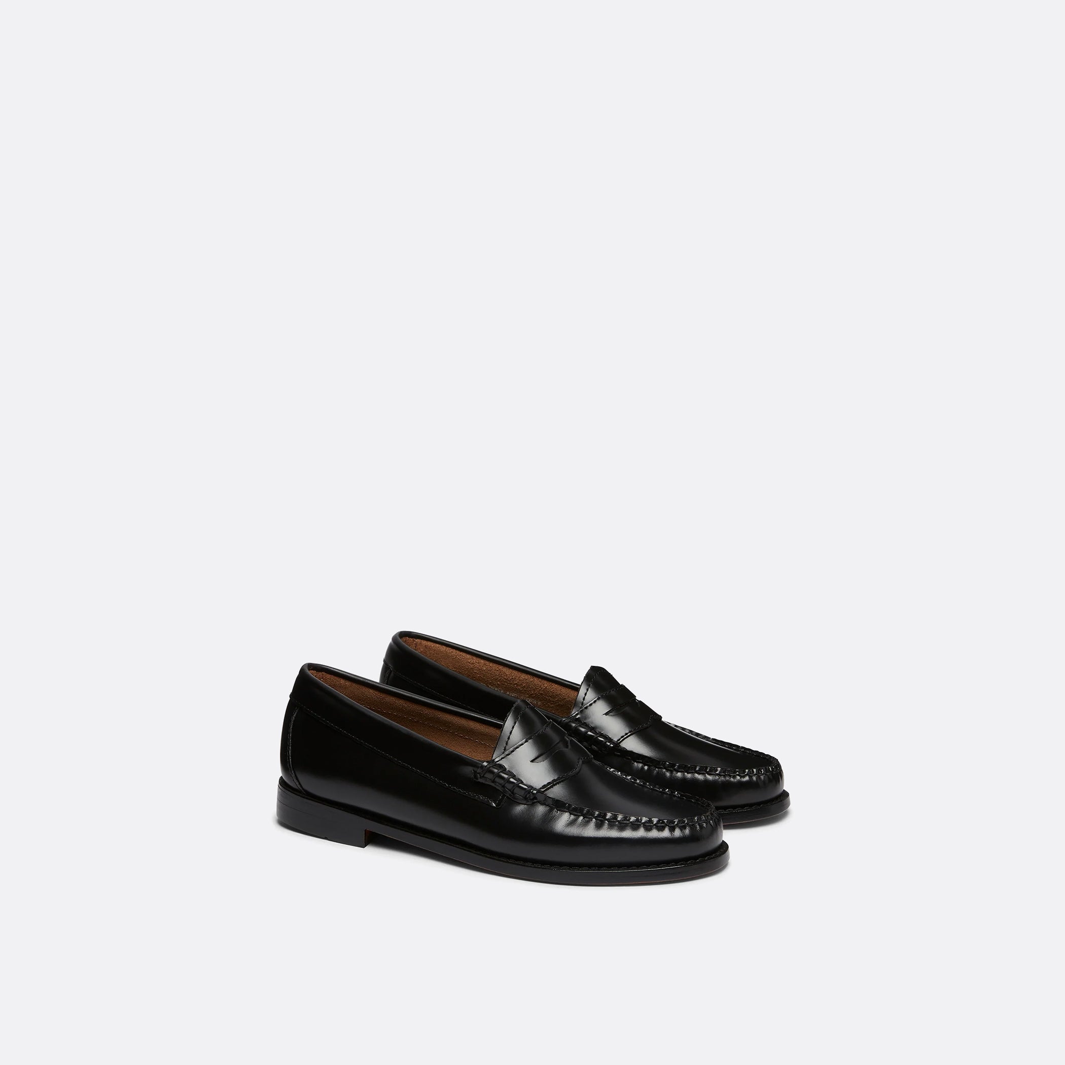 G.H Bass Weejuns Penny Loafers in Black Leather