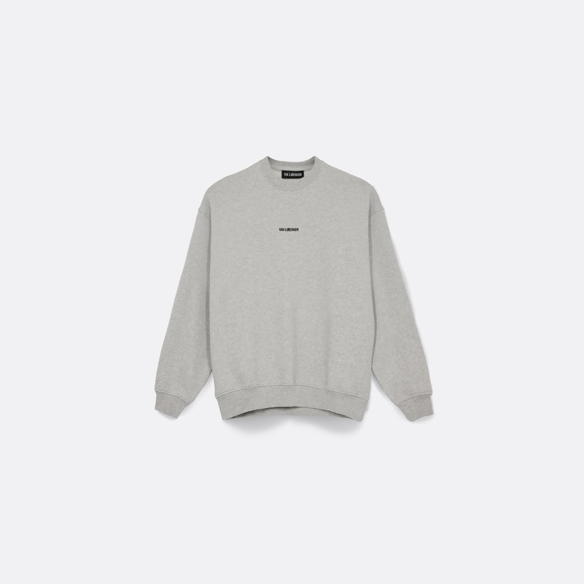 Han Kjøbenhavn Daily Oversized Crew Neck in Grey Melange