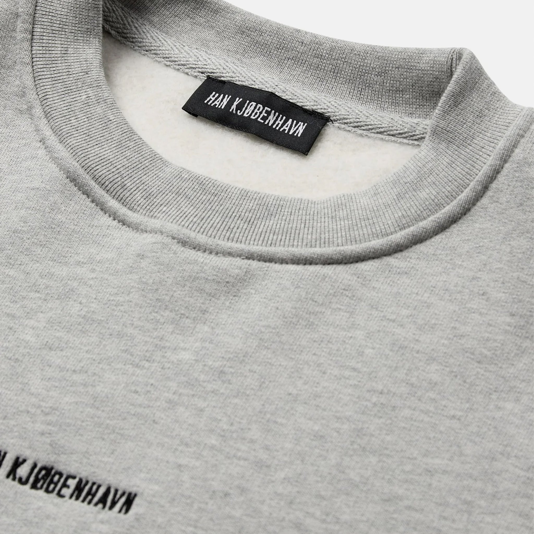 Han Kjøbenhavn Daily Oversized Crew Neck in Grey Melange