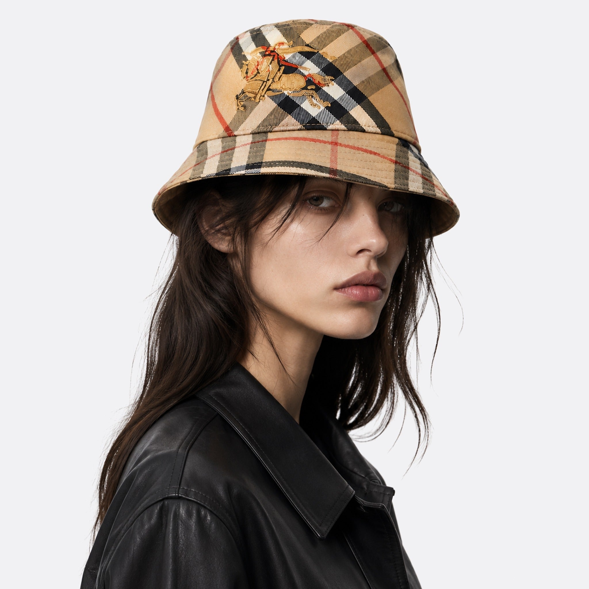 Check Knight Bucket Hat from Burberry