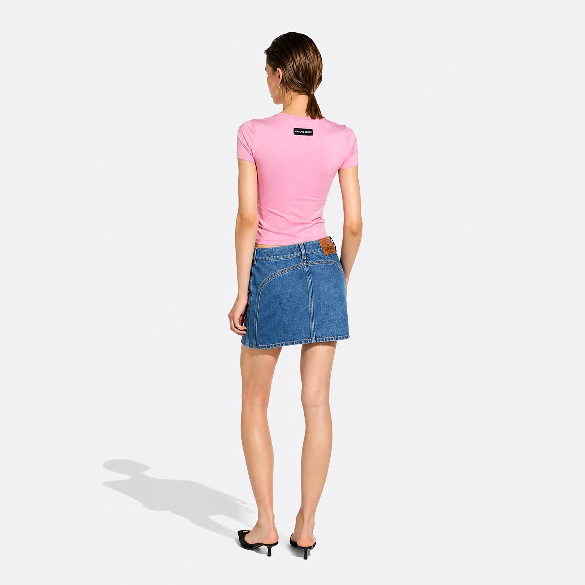  Zipped Denim Mini Skirt from Marine Serre 
