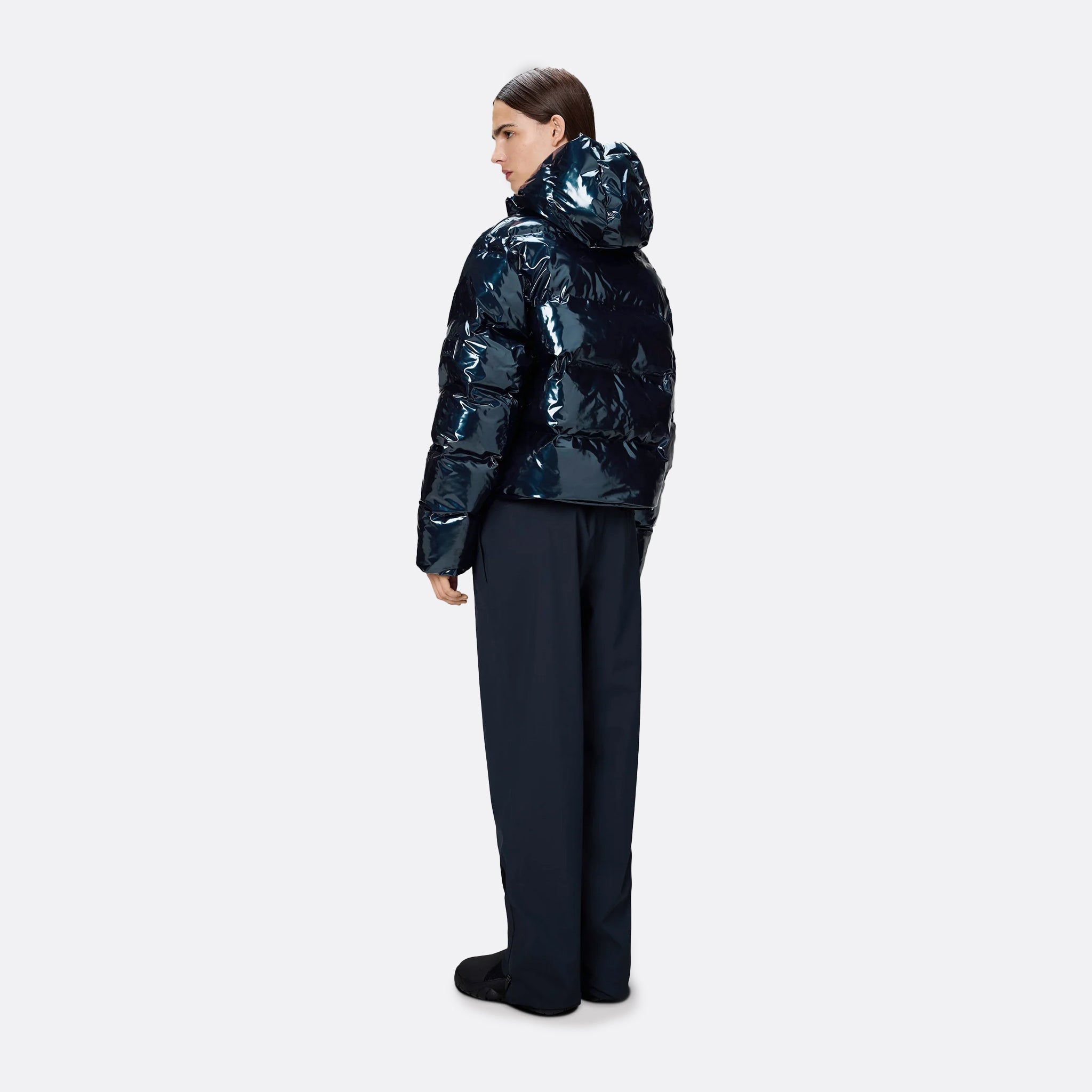 RAINS Alta Short Puffer Jacket in Spill