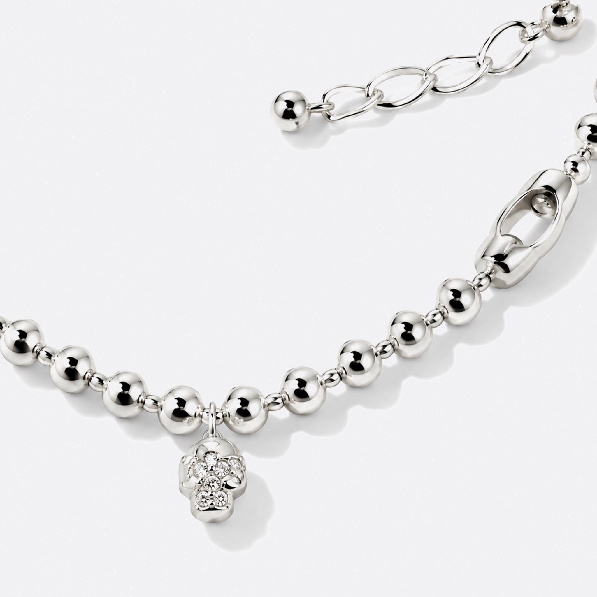  Skull Brass Necklace from Alexander McQueen 