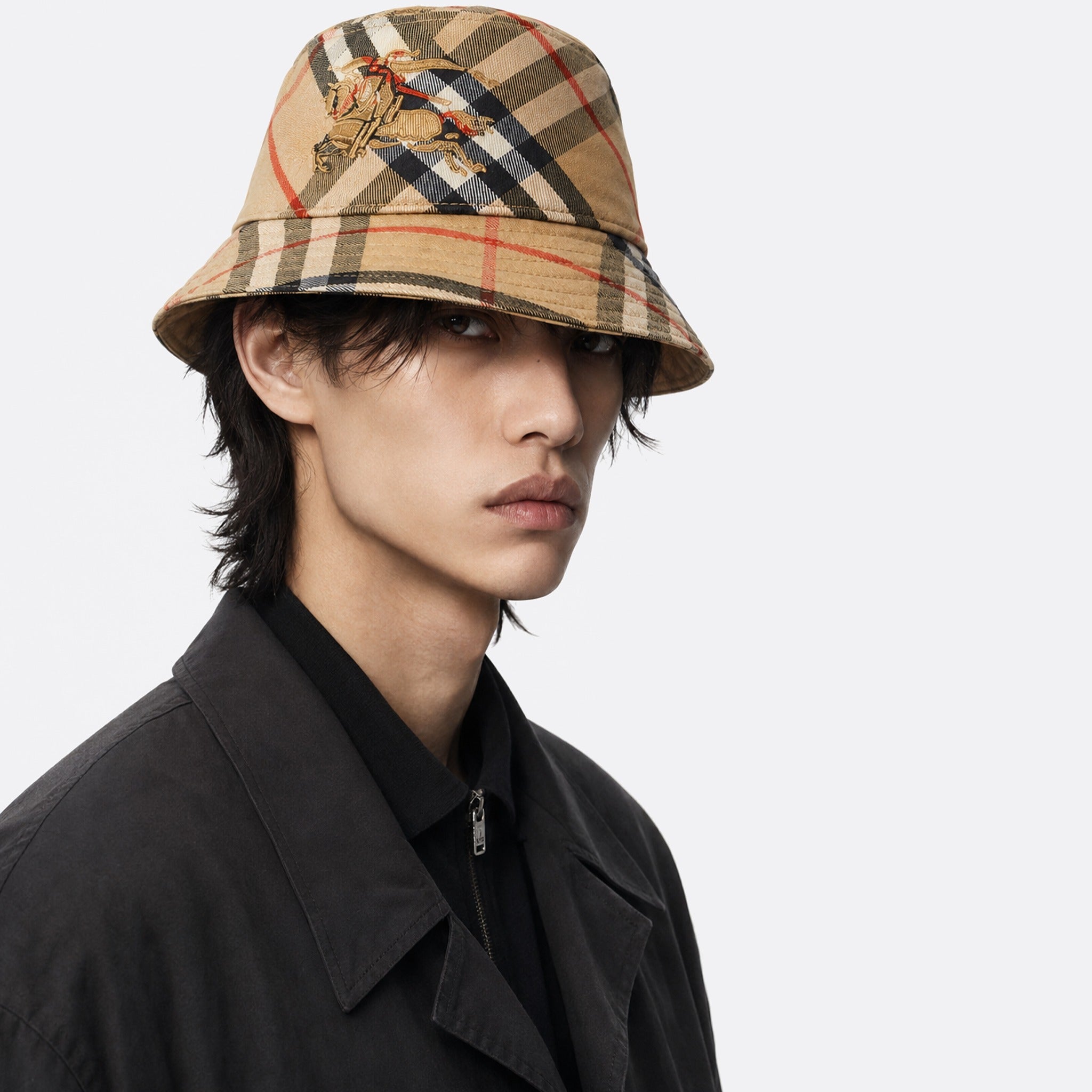 Check Knight Bucket Hat from Burberry