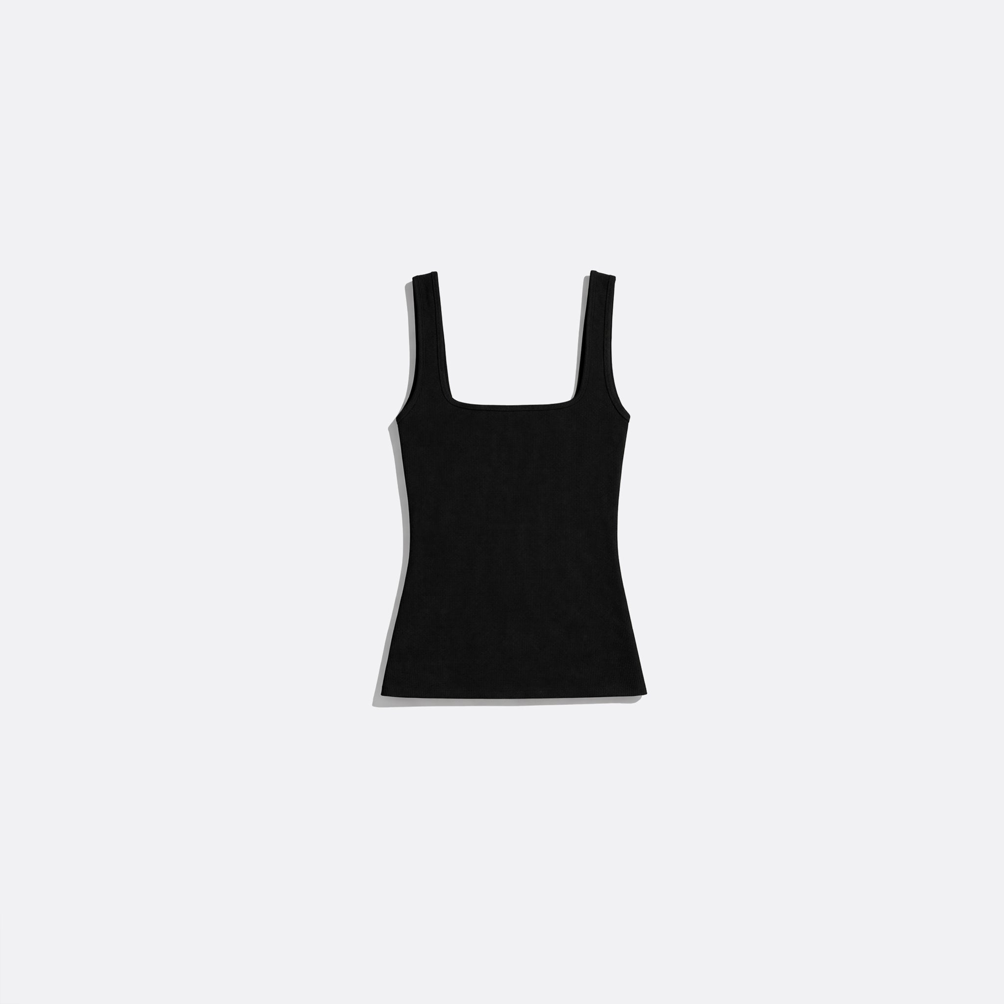 Squared Neck Top from Entire Studios in Black