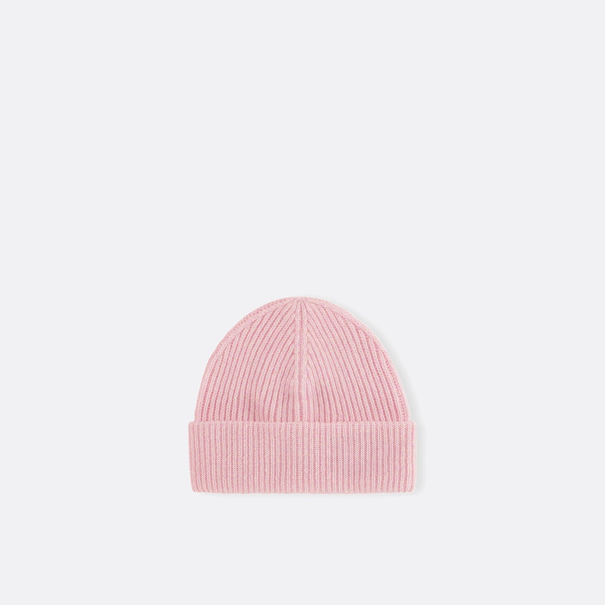 Oversized Wool Rib Knit Beanie by Ganni