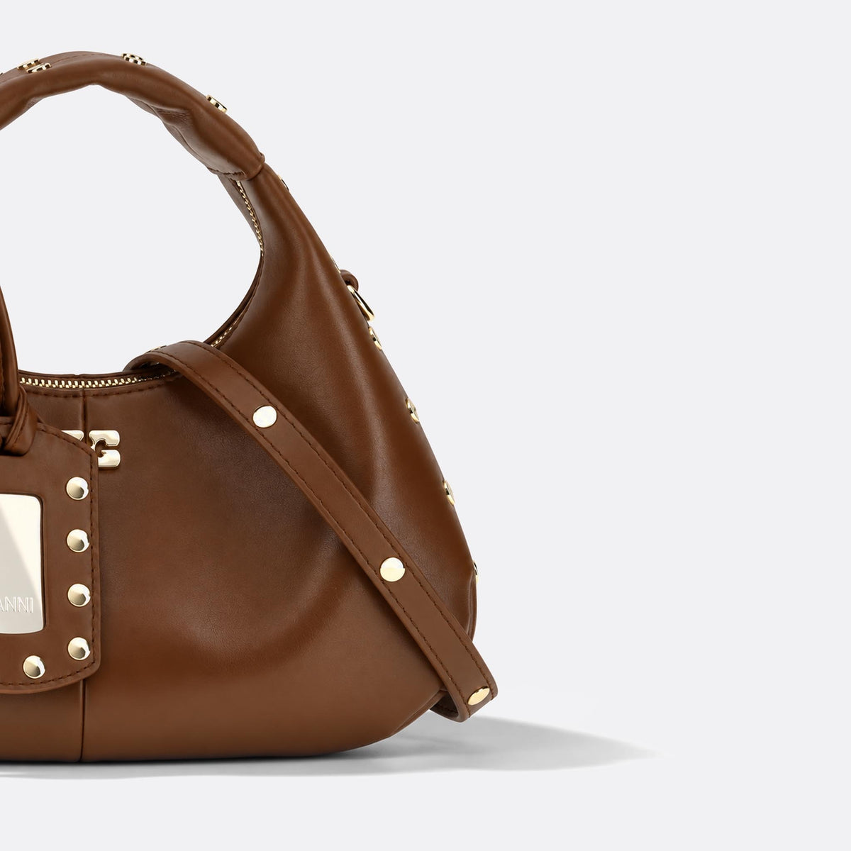  Mini Studded Hobo Bag from GANNI 