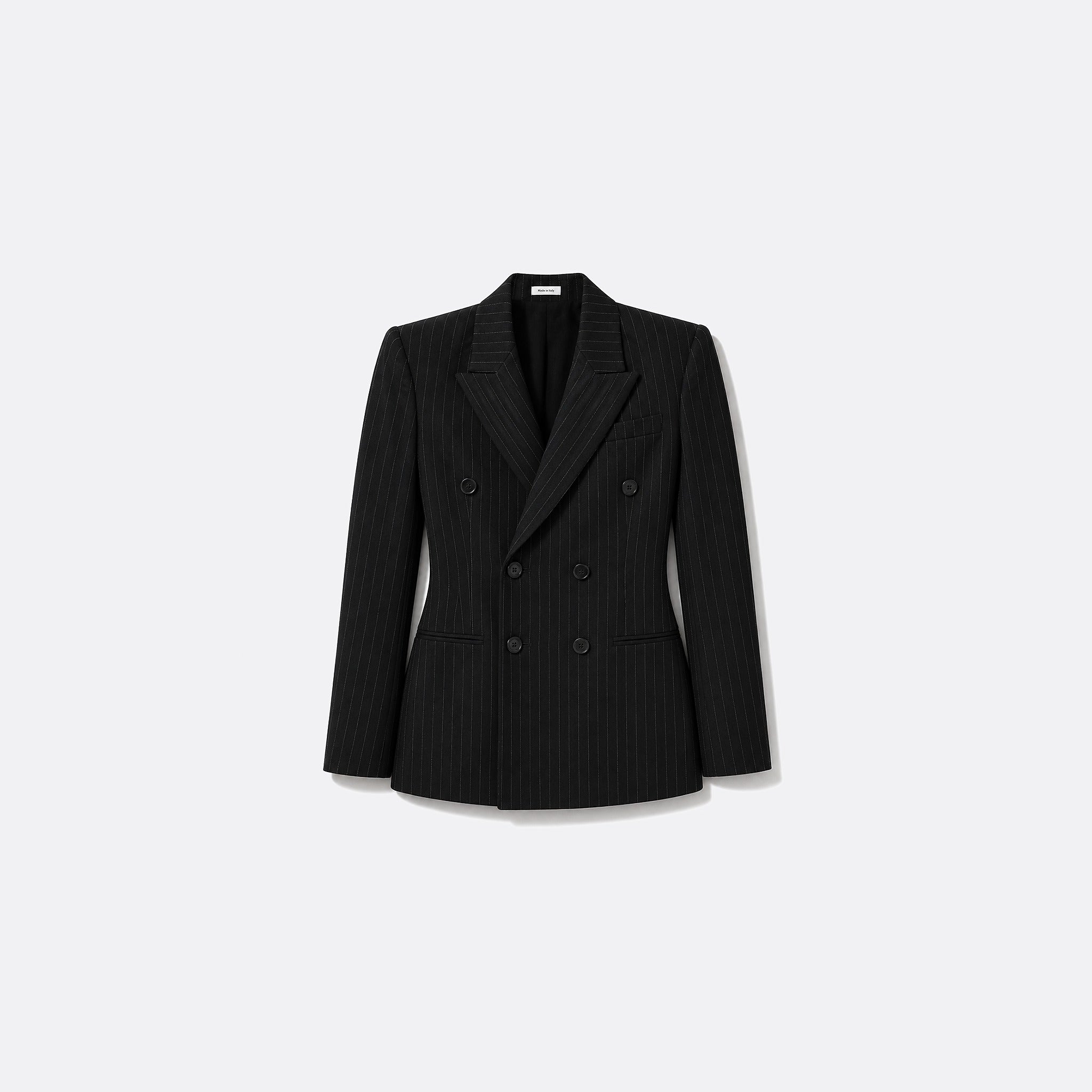 Pinstriped Double-Breasted Jacket from Alexander McQueen