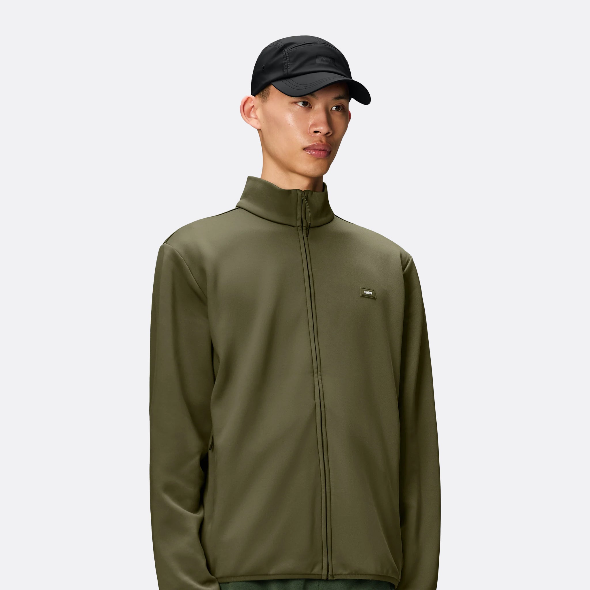 RAINS 5 Panel Caposton Cap in Black