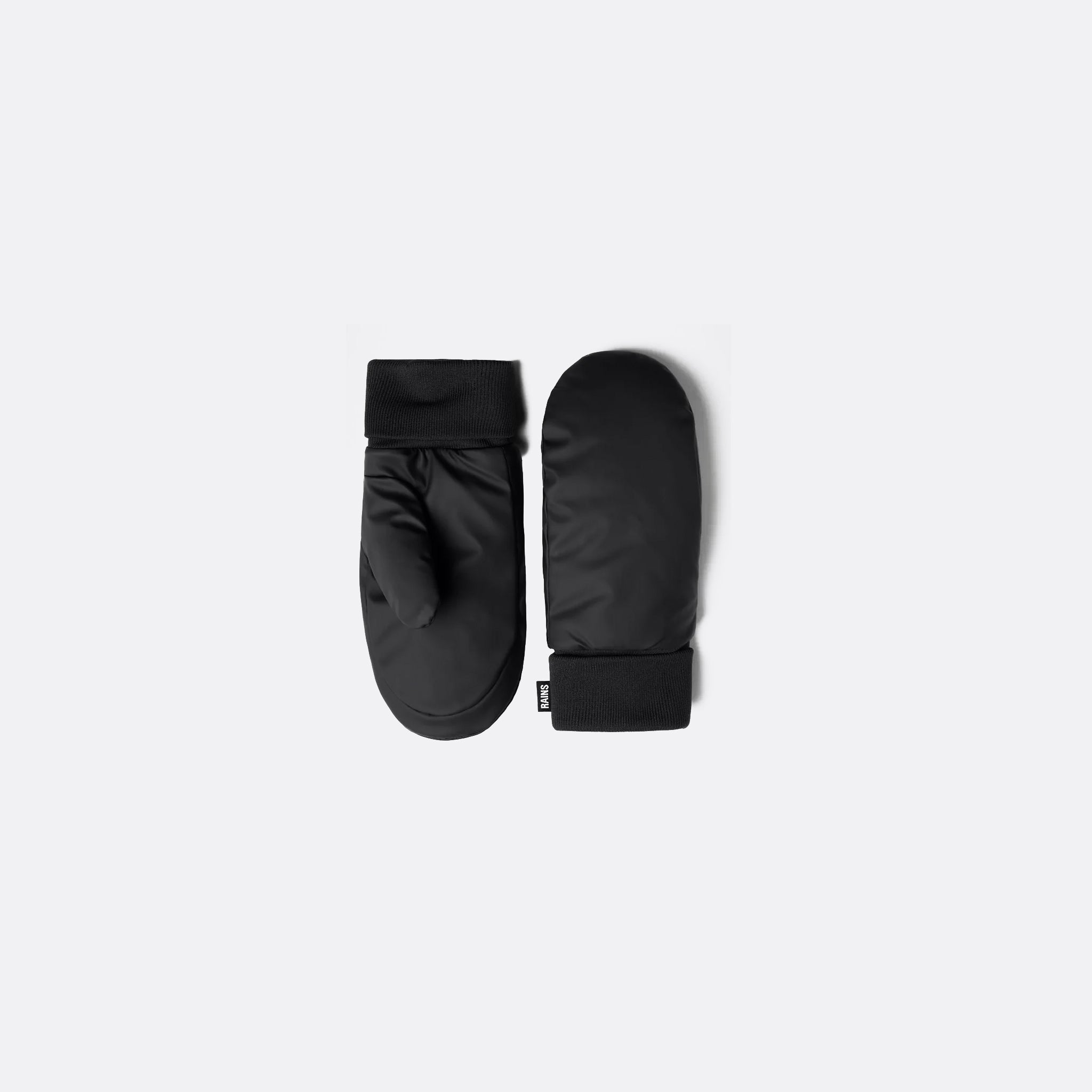 RAINS Alta Puffer Mittens in Black