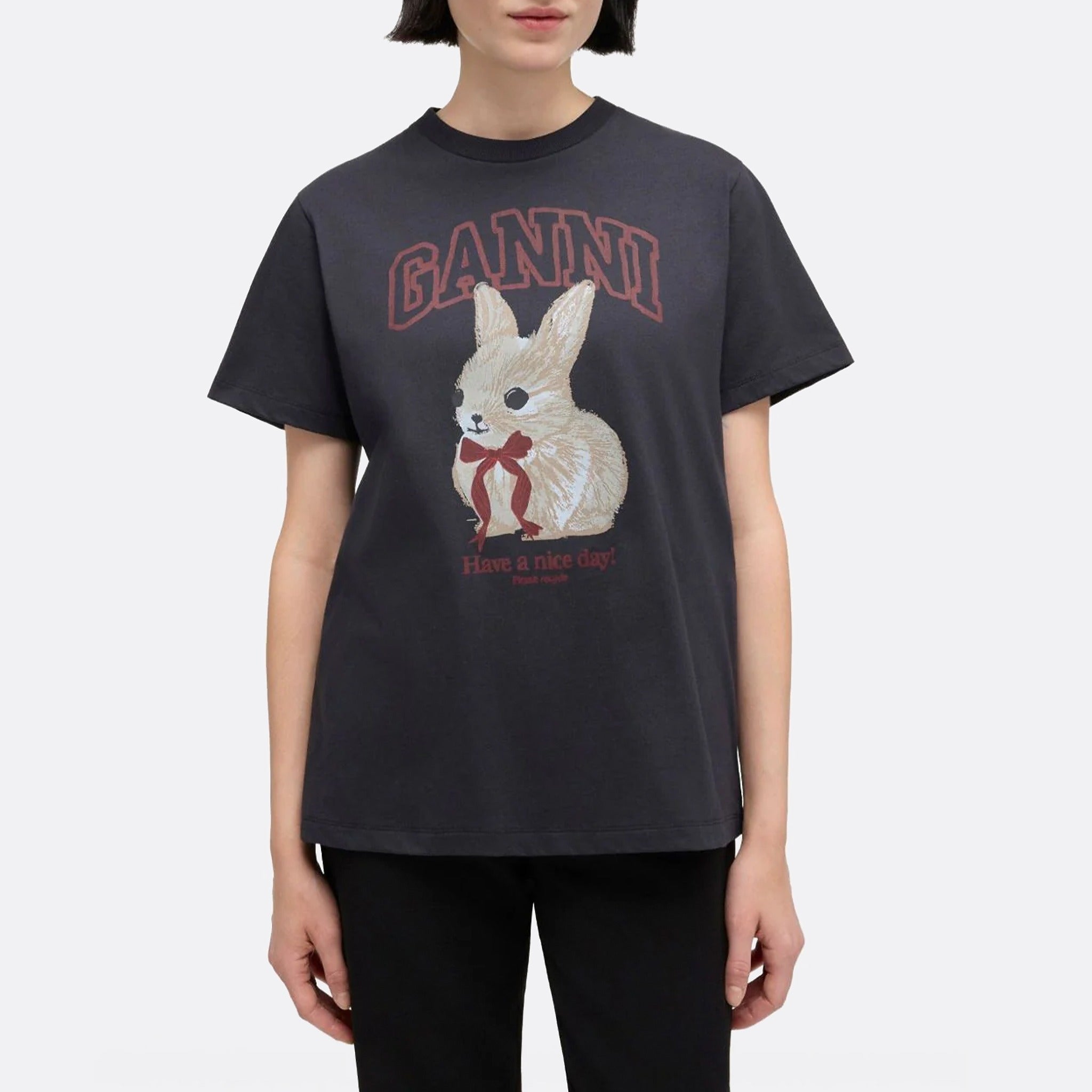 Rabbit Organic Cotton T-Shirt from GANNI