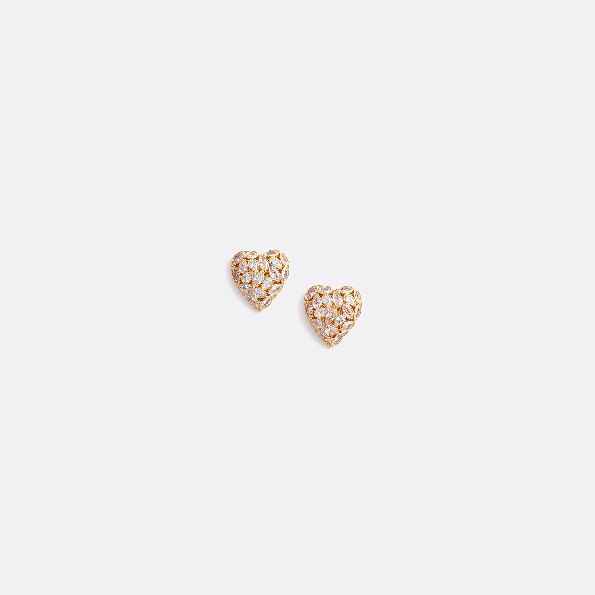 Embellished Heart Earrings from Self-Portrait