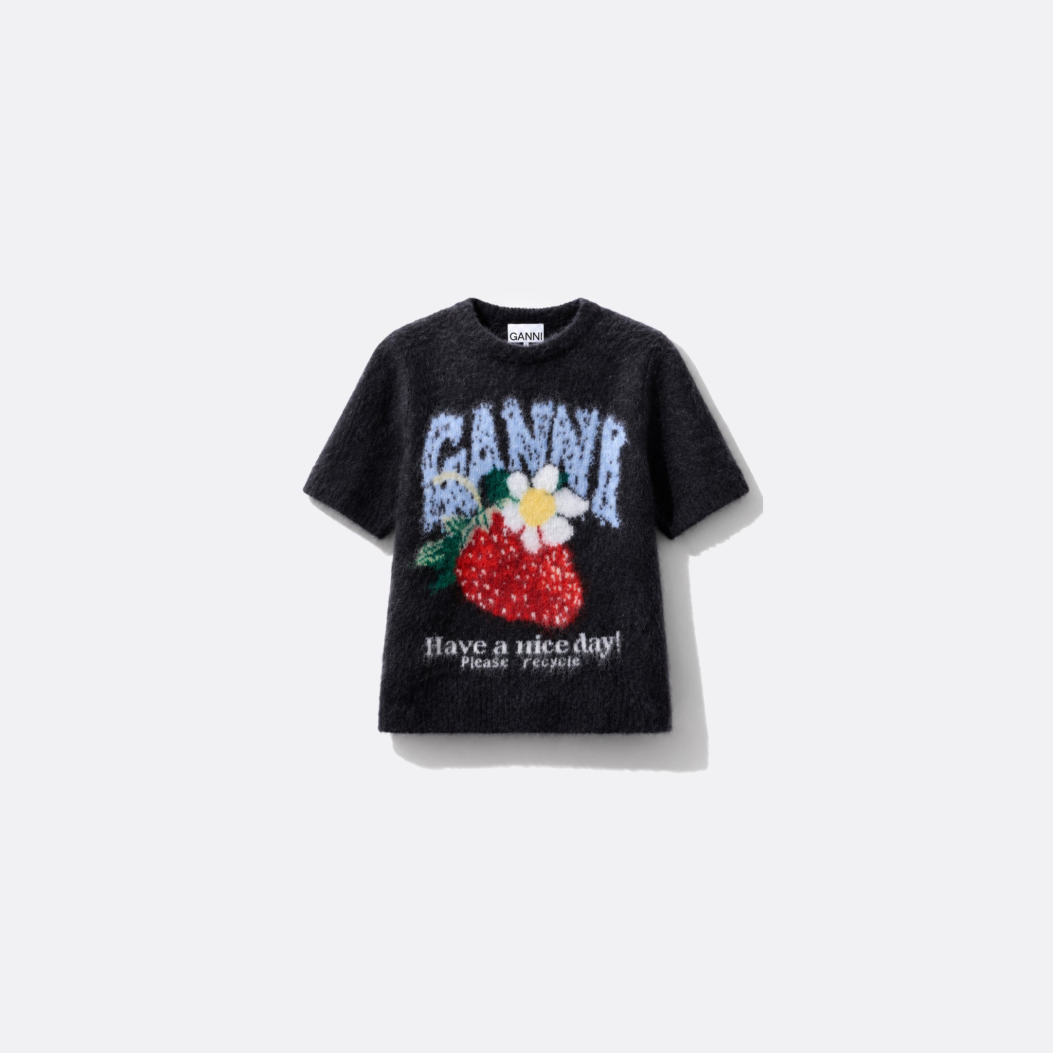 Strawberry Knit T-Shirt from GANNI
