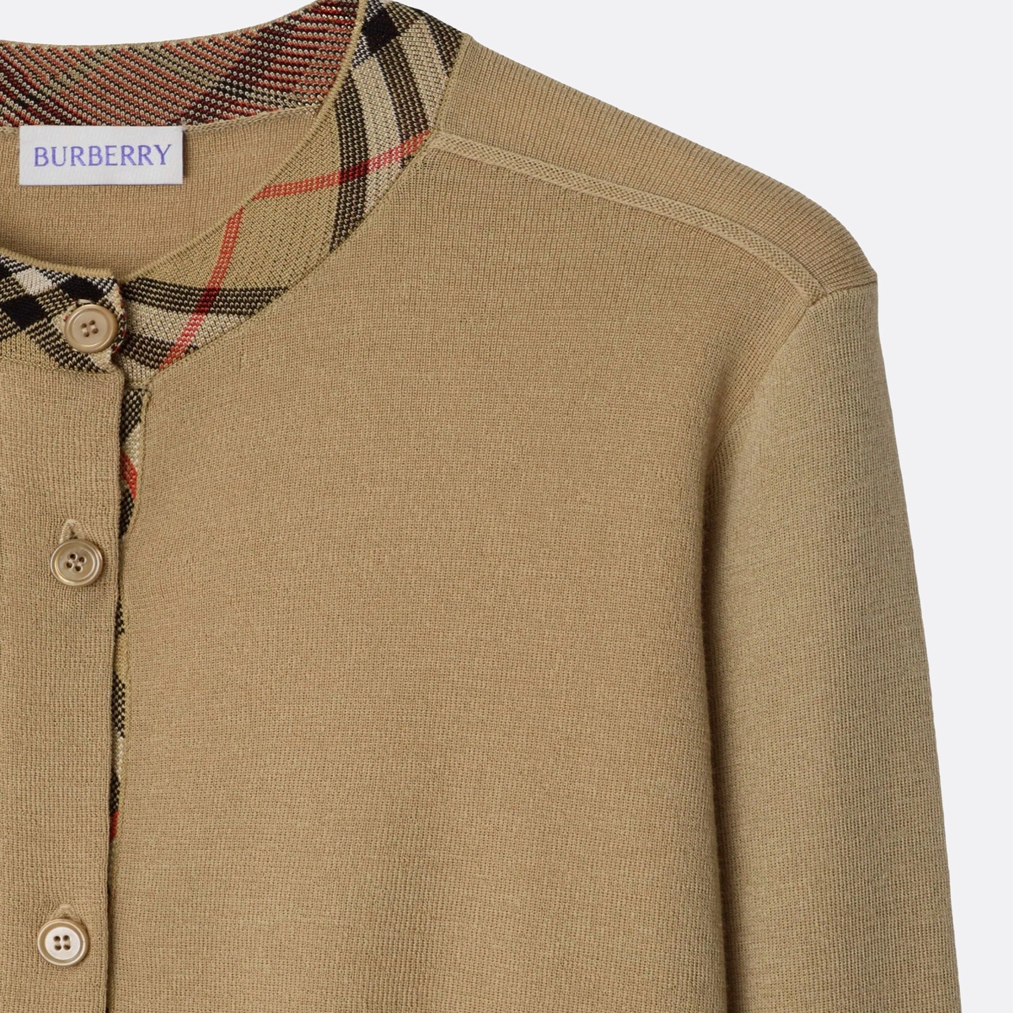 Check Wool Cardigan from Burberry