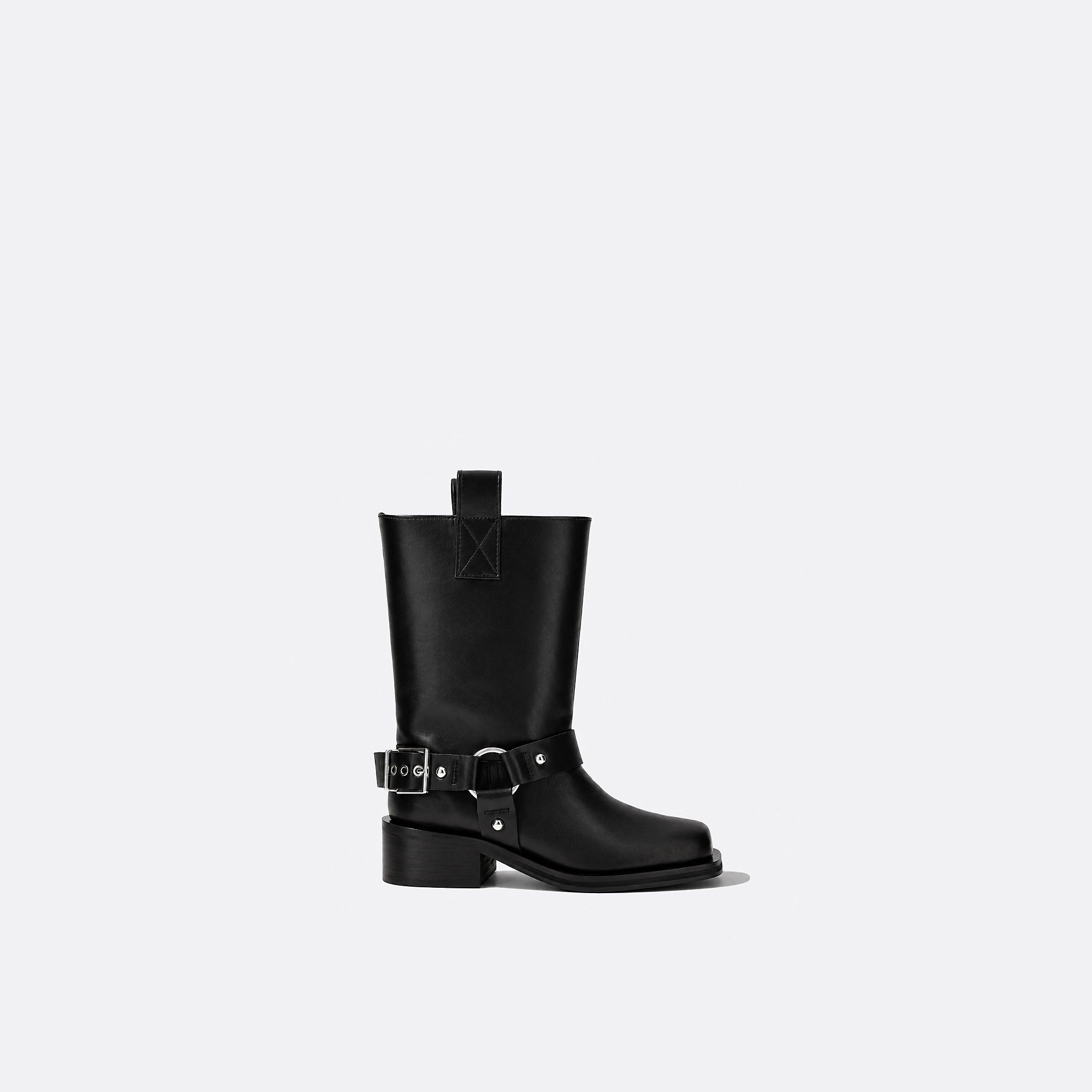  Mid-Calf Biker Boots from GANNI 