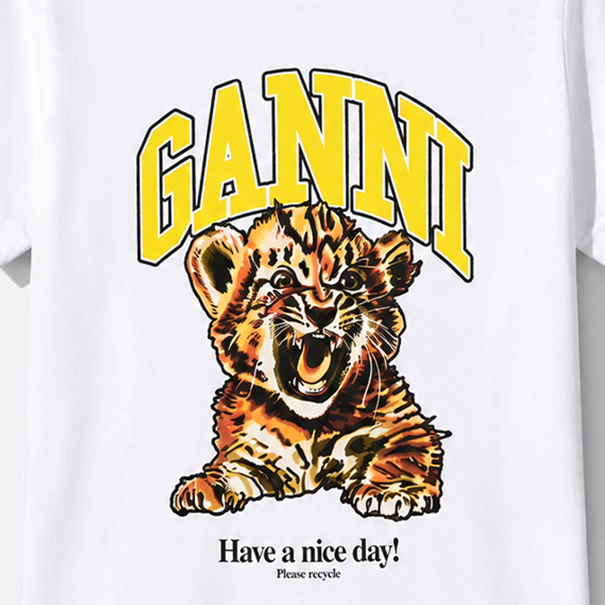 Tiger Cotton T-Shirt from GANNI