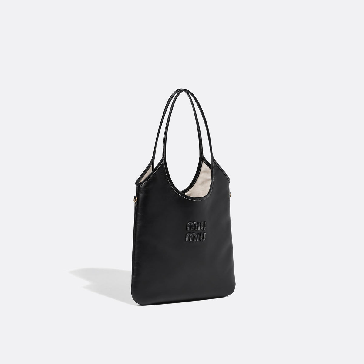 Ivy Leather Shoulder Bag from Miu Miu