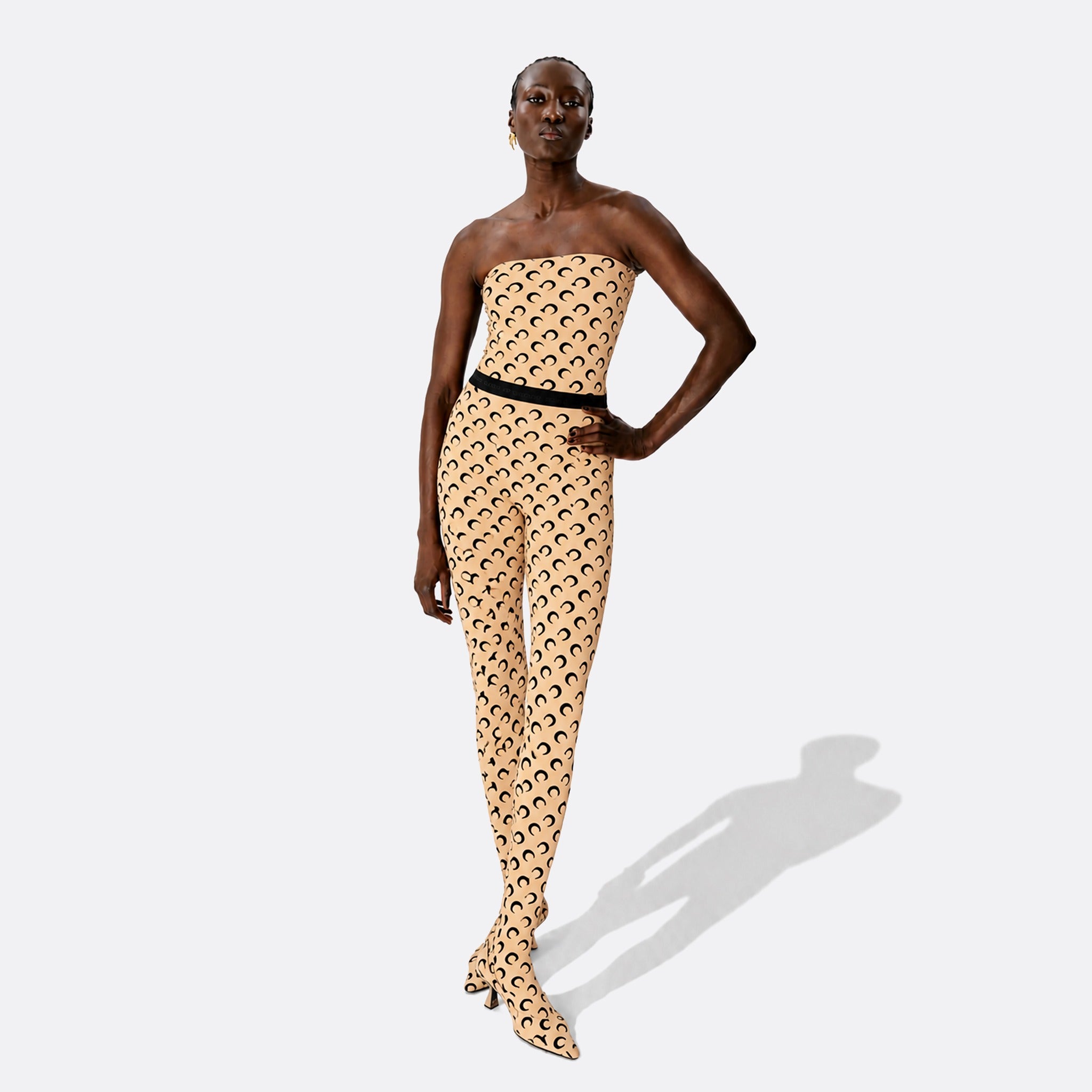 Recycled Moon Jersey Stirrup Leggings from Marine Serre