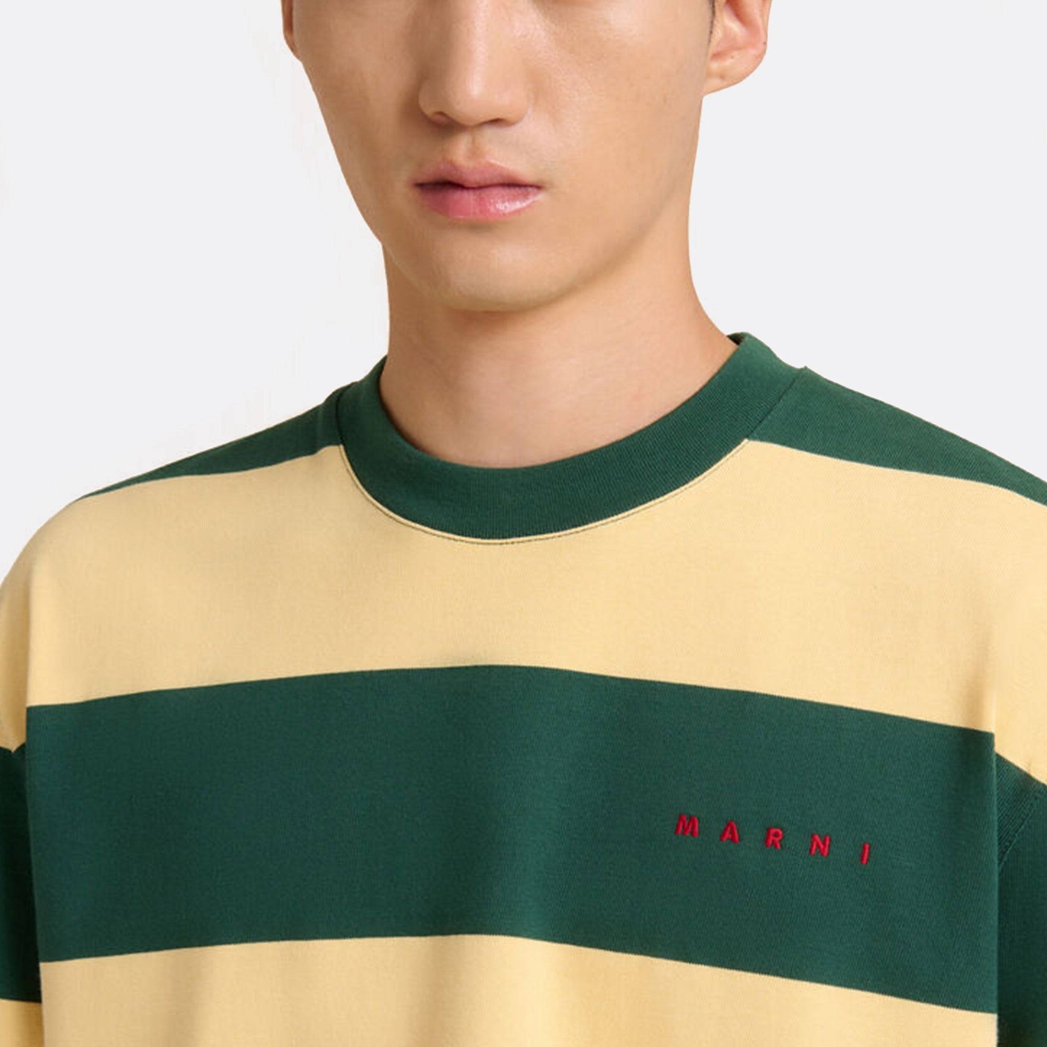 The Maxi-Stripe Cotton T-Shirt from Marni