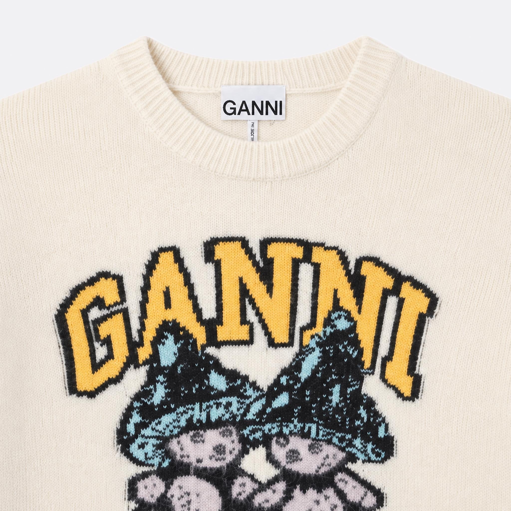 Mushroom Teddy Wool-Blend Sweater from GANNI