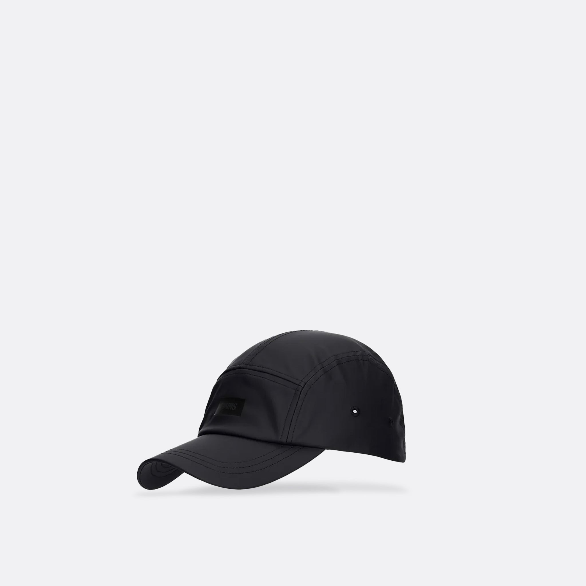 RAINS 5 Panel Caposton Cap in Black