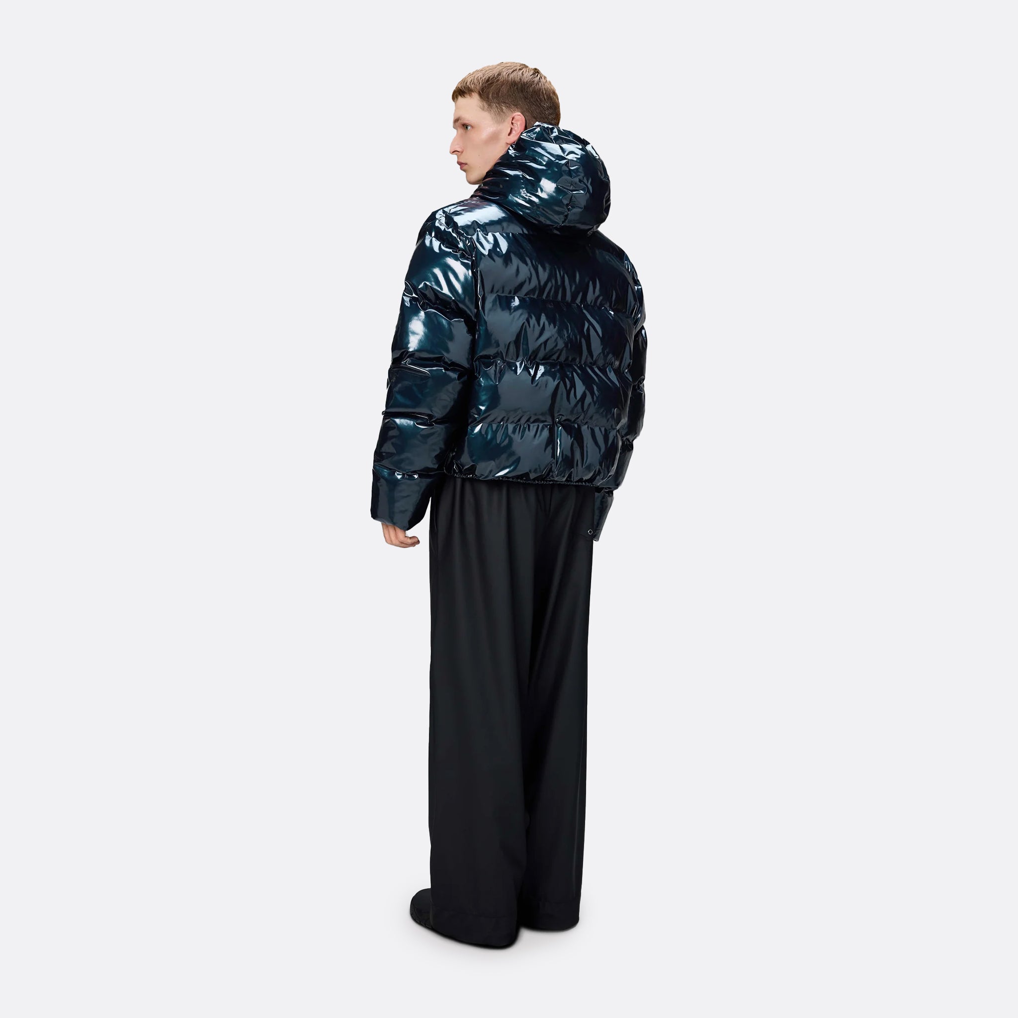 RAINS Alta Short Puffer Jacket in Spill