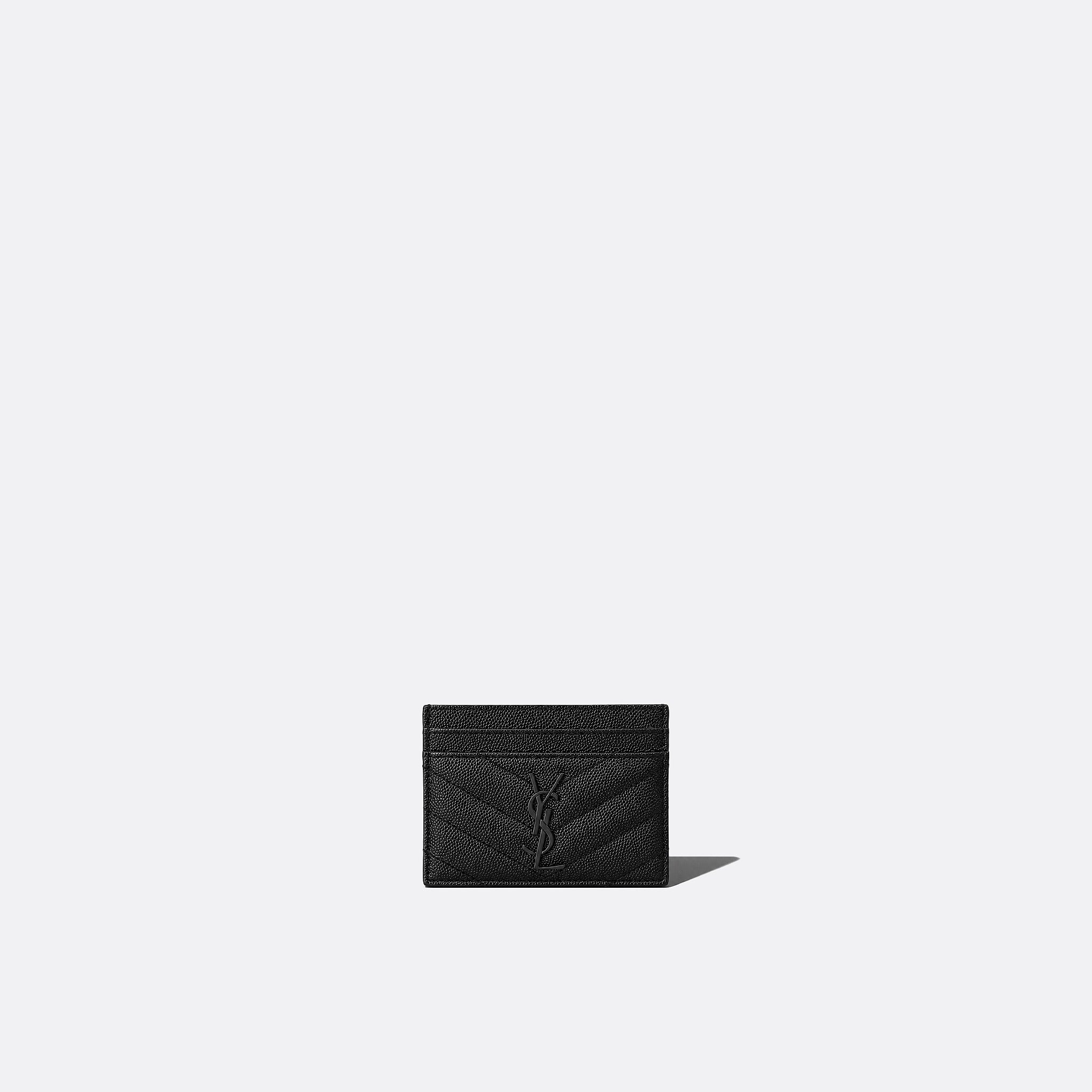 Quilted Leather Card Holder from Saint Laurent