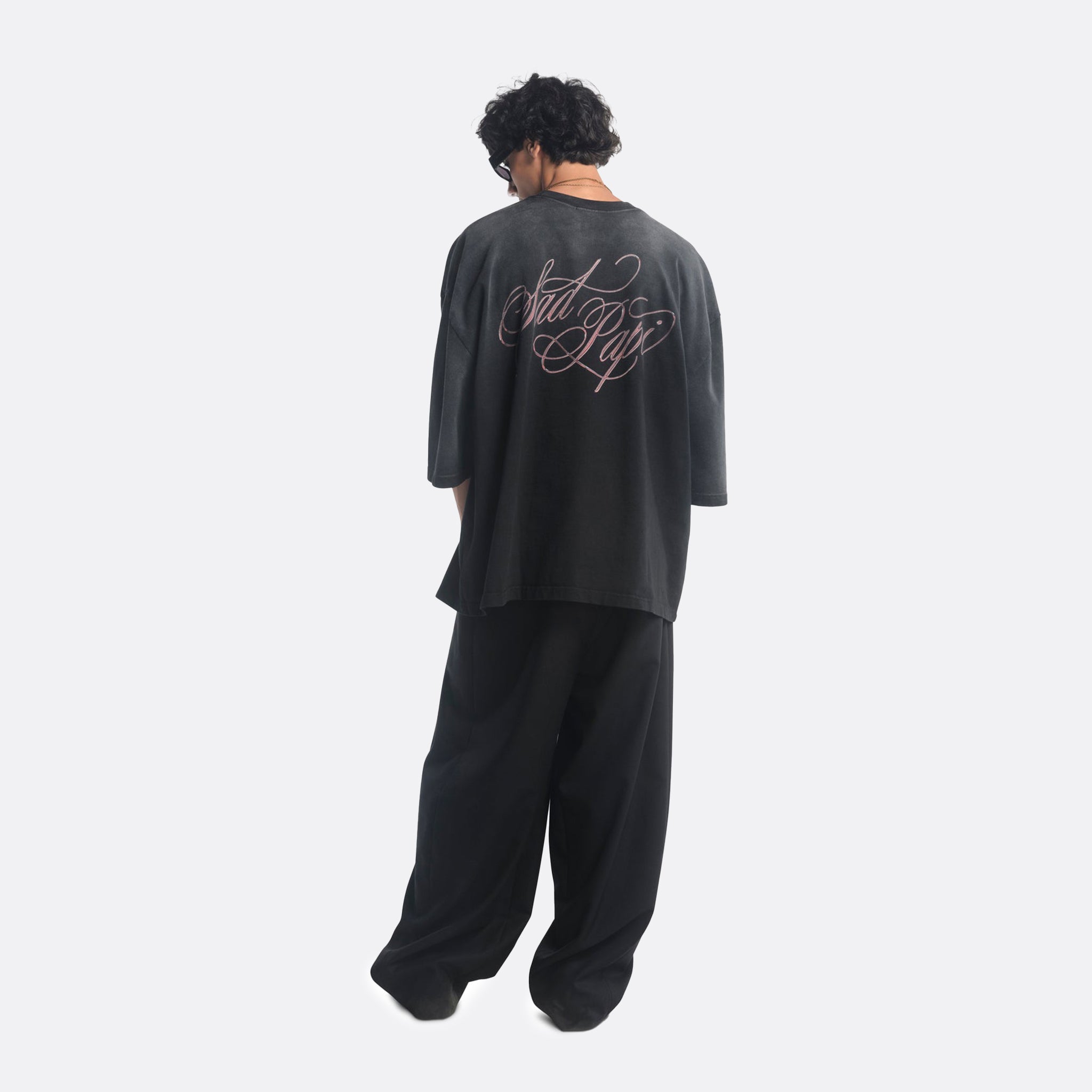 Willy Chavarria Sad Papi Buffalo Tee in Black